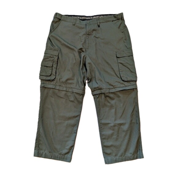 Boy Scouts of America Convertible Uniform Cargo Pants 42x28 Relaxed Zip Shorts - Picture 1 of 12